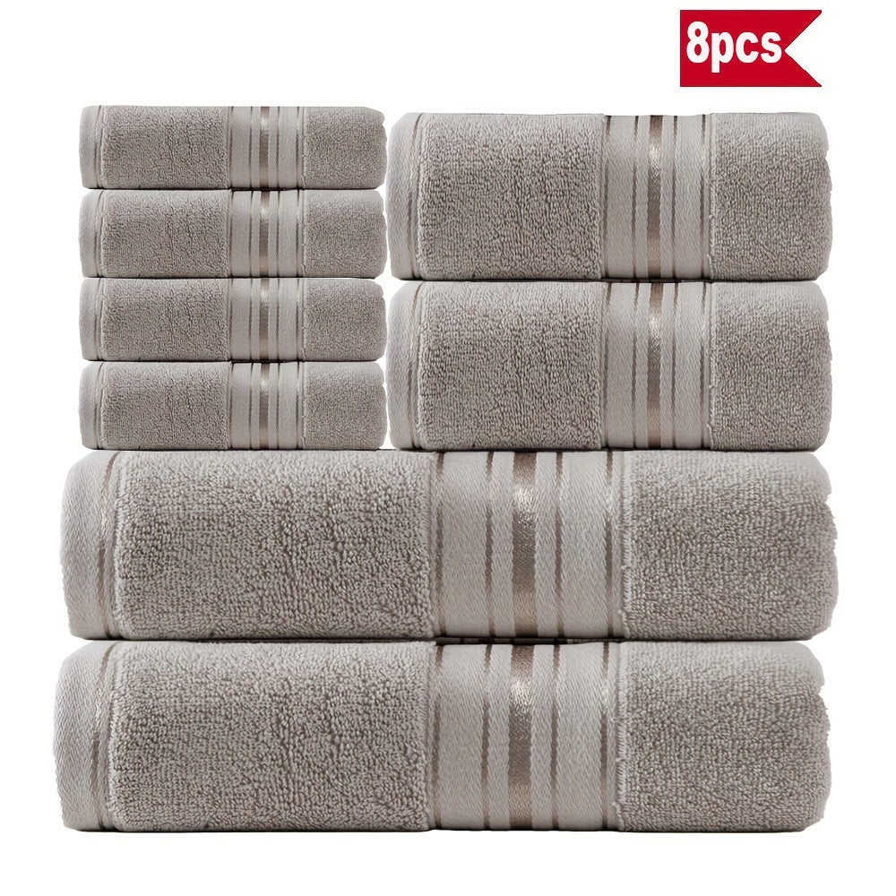 Stylisches 8-teiliges Badetuch-Set
