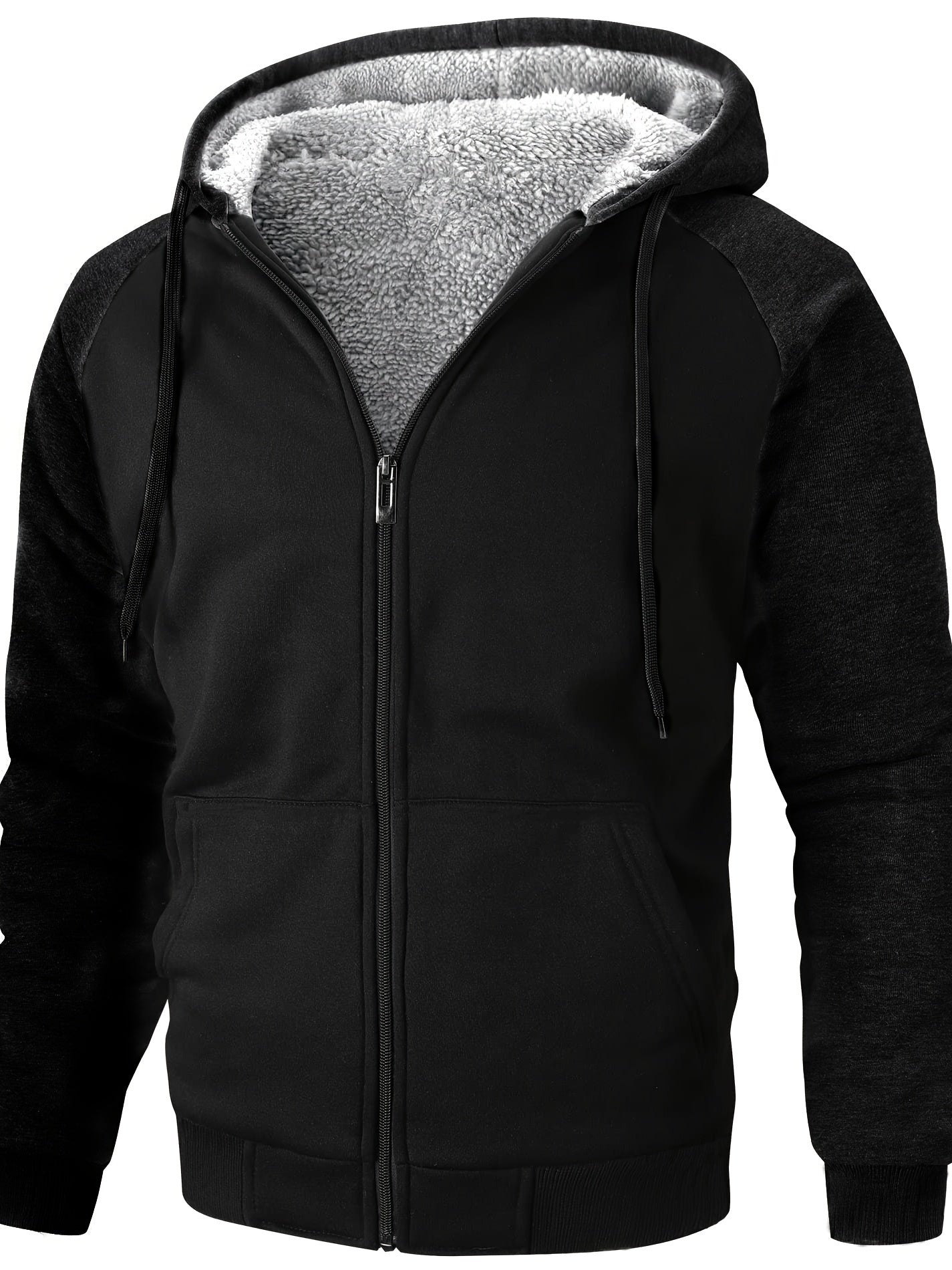 Stilvolle Gefütterte Kapuzenjacke mit Taschen