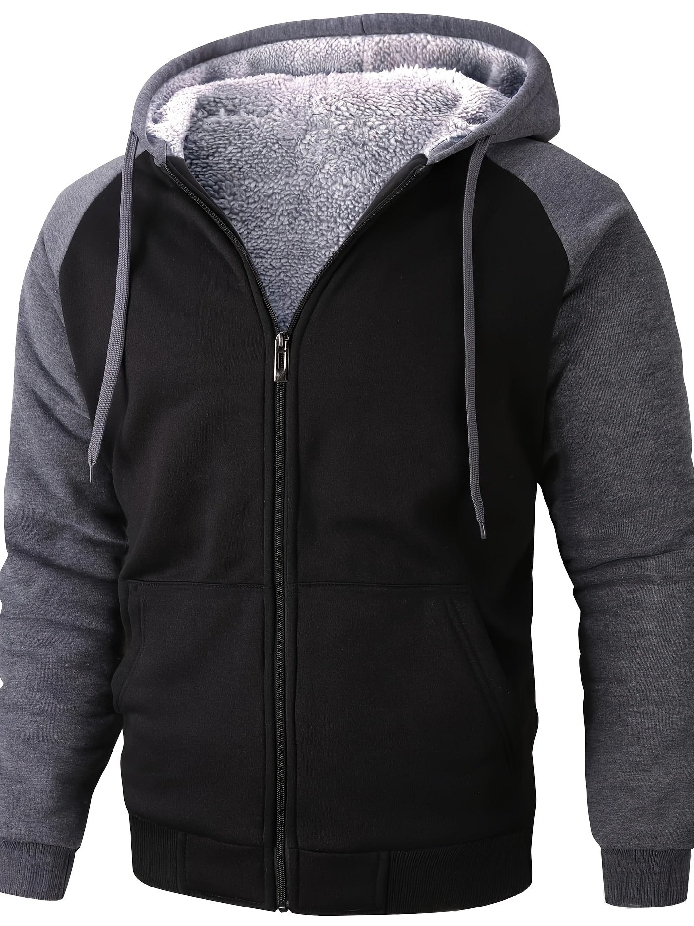 Stilvolle Gefütterte Kapuzenjacke mit Taschen
