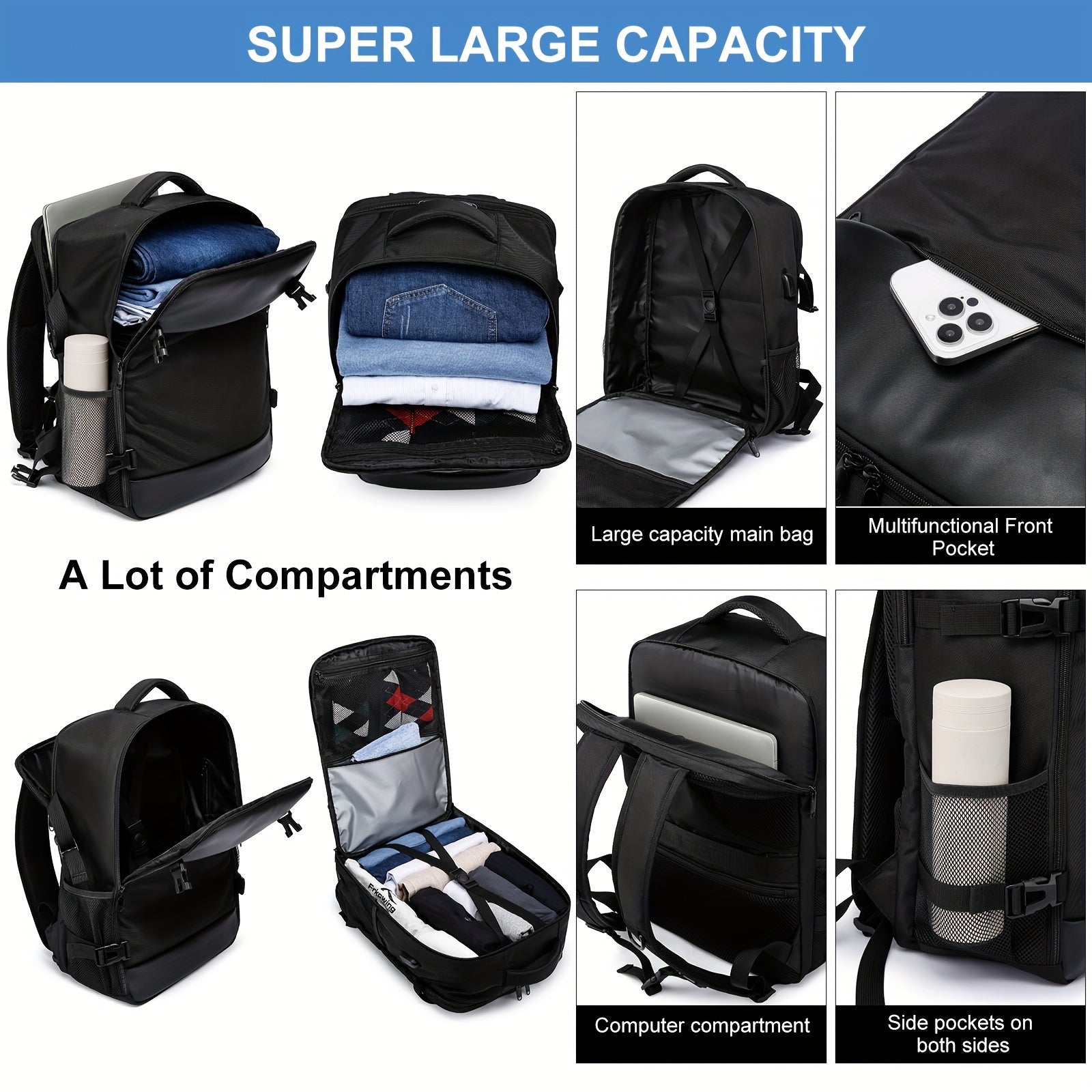 Kleine Reise Tasche Multifunktionaler Rucksack für Geschäftsreisen und Ausflüge