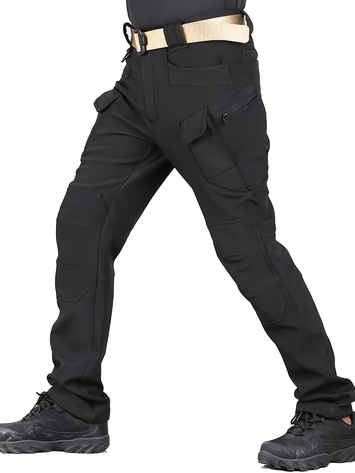 Warme und Dehnbare Taktische Hose mit Fleecefutter
