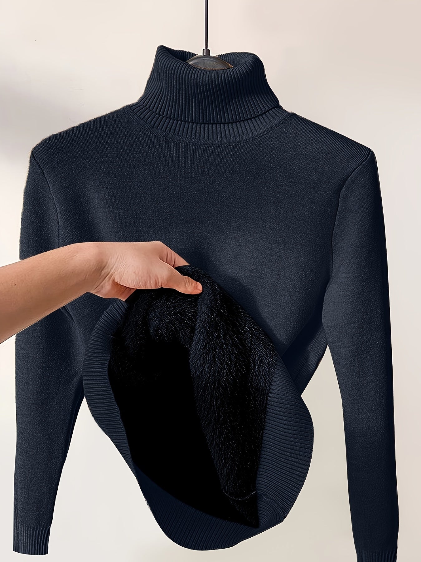 Lässiger Warmer Rollkragenpullover