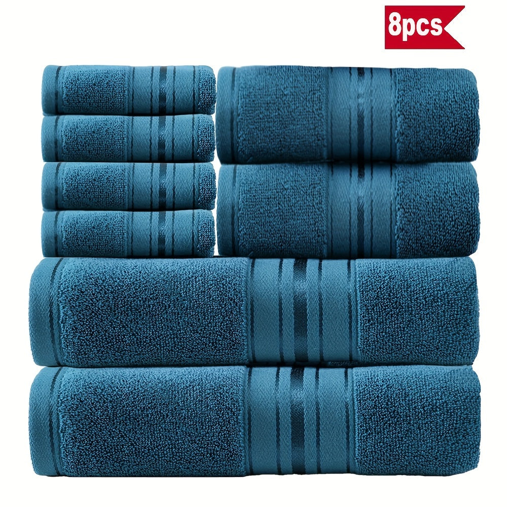 Stylisches 8-teiliges Badetuch-Set