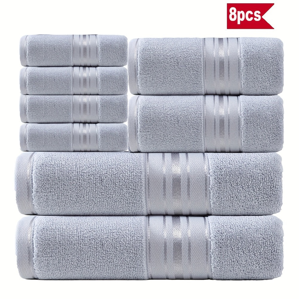 Stylisches 8-teiliges Badetuch-Set