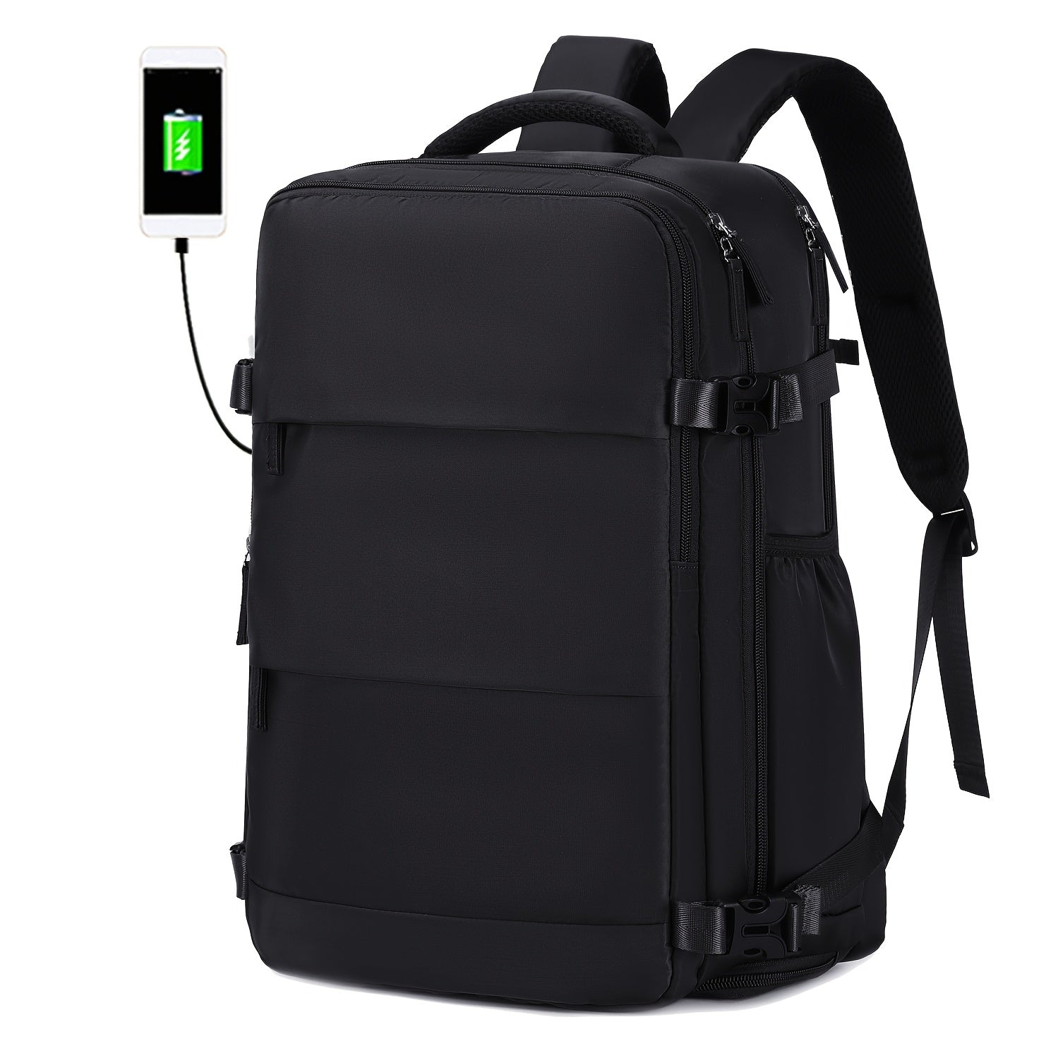 Reiserucksack mit Schuhfach und Laptopfach und verstellbaren Trägern