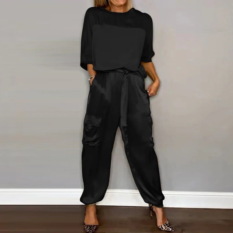 Stilvolles Bequemes Zweiteiliges Set für Damen