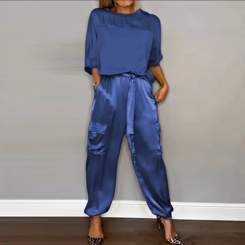 Stilvolles Bequemes Zweiteiliges Set für Damen