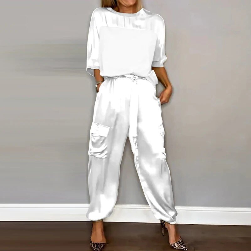Stilvolles Bequemes Zweiteiliges Set für Damen